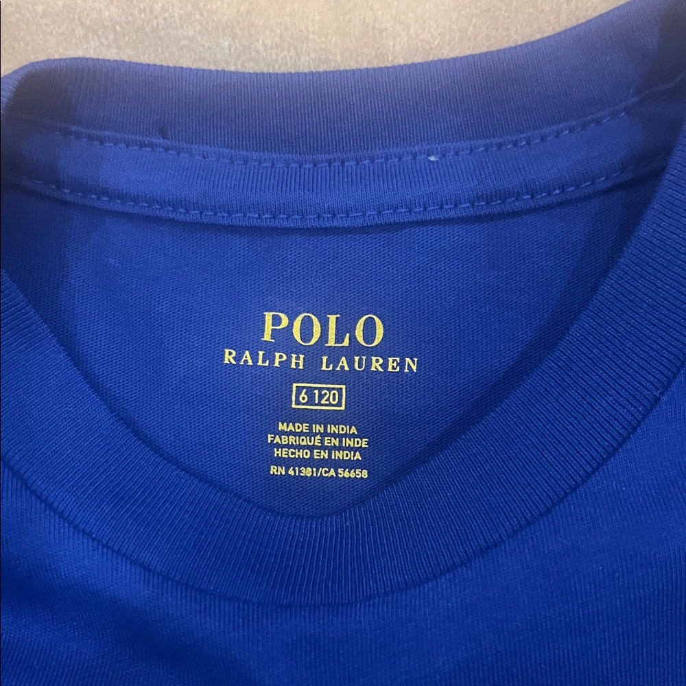 Polo by Ralph Lauren kid’s Blue T-Shirt - Picture 2 of 2